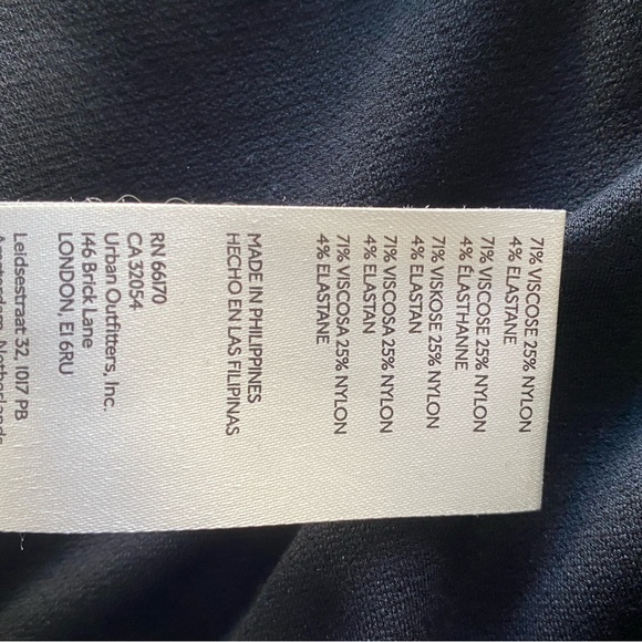 Anthropologie Maeve Womens Pants Black Slit Flared Ponte Stretch Size Large - Picture 12 of 12